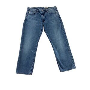 AG Ed Everett Slim Straight Men's Crop Denim Jeans - 34X33
